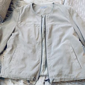 Anthropologie bagatelle suede leather jacket M New